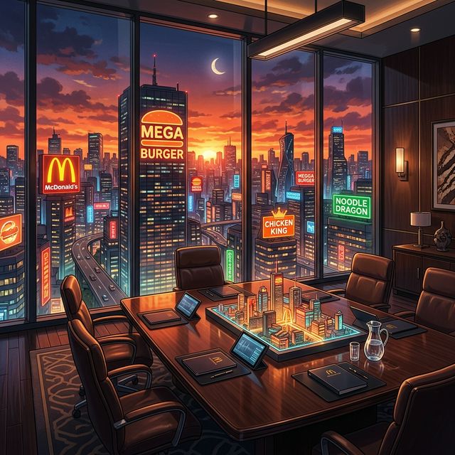 Burger Tycoon Crisis Scene